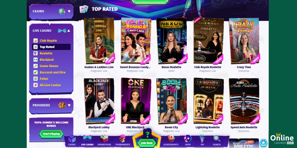 casombie best live casino