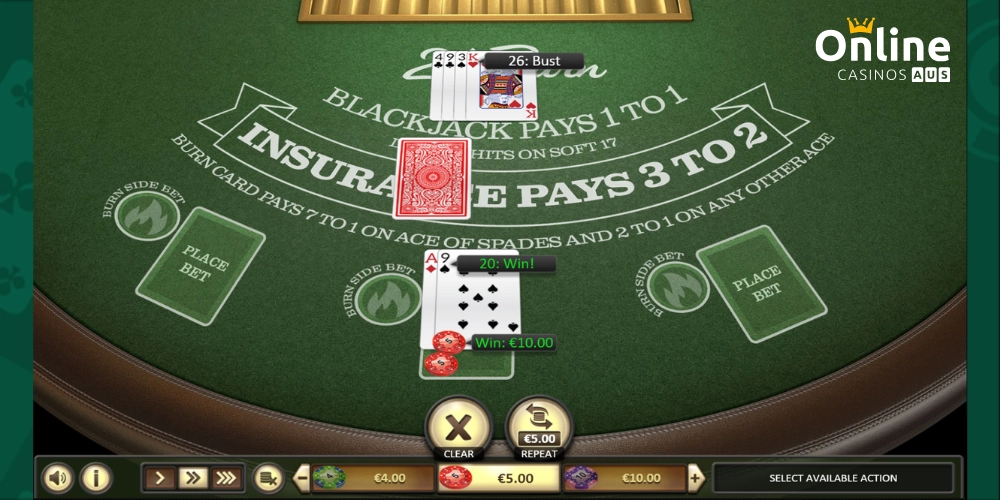 Play online blackjack real money