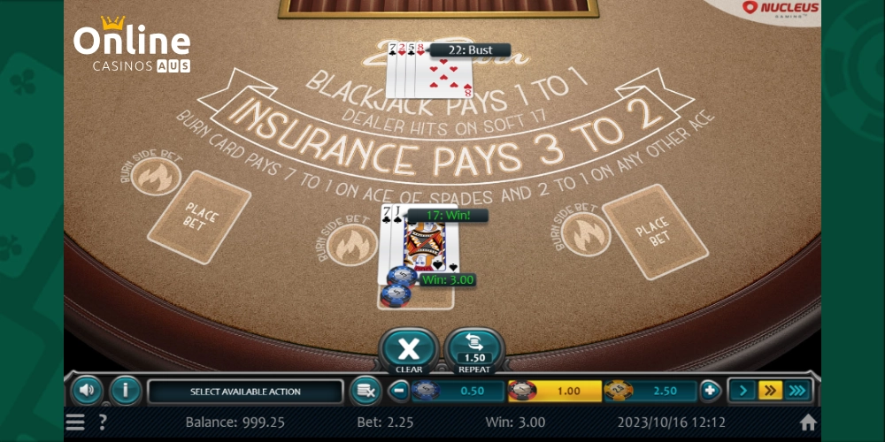 Variants online blackjack australia