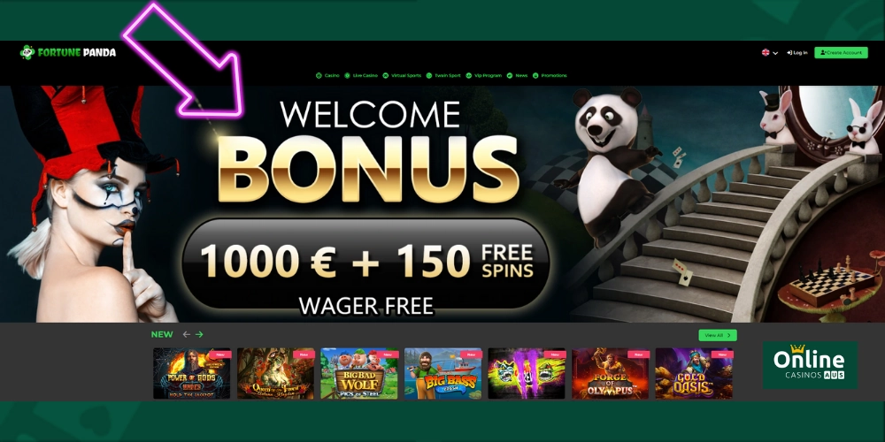 Fortune Panda Online Welcome Bonus