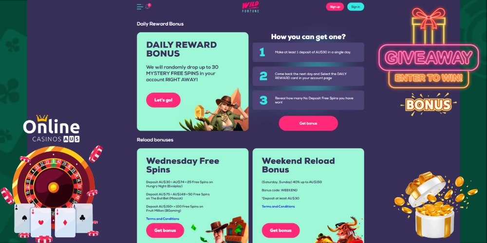 Wild Fortune.io Rewards