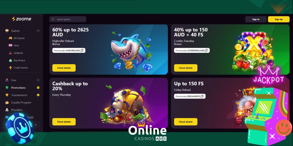 Zoome Casino Promotions