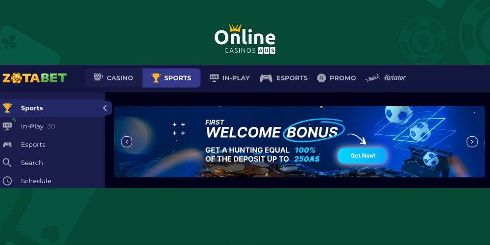 sportsbook welcome bonus at ZotaBet